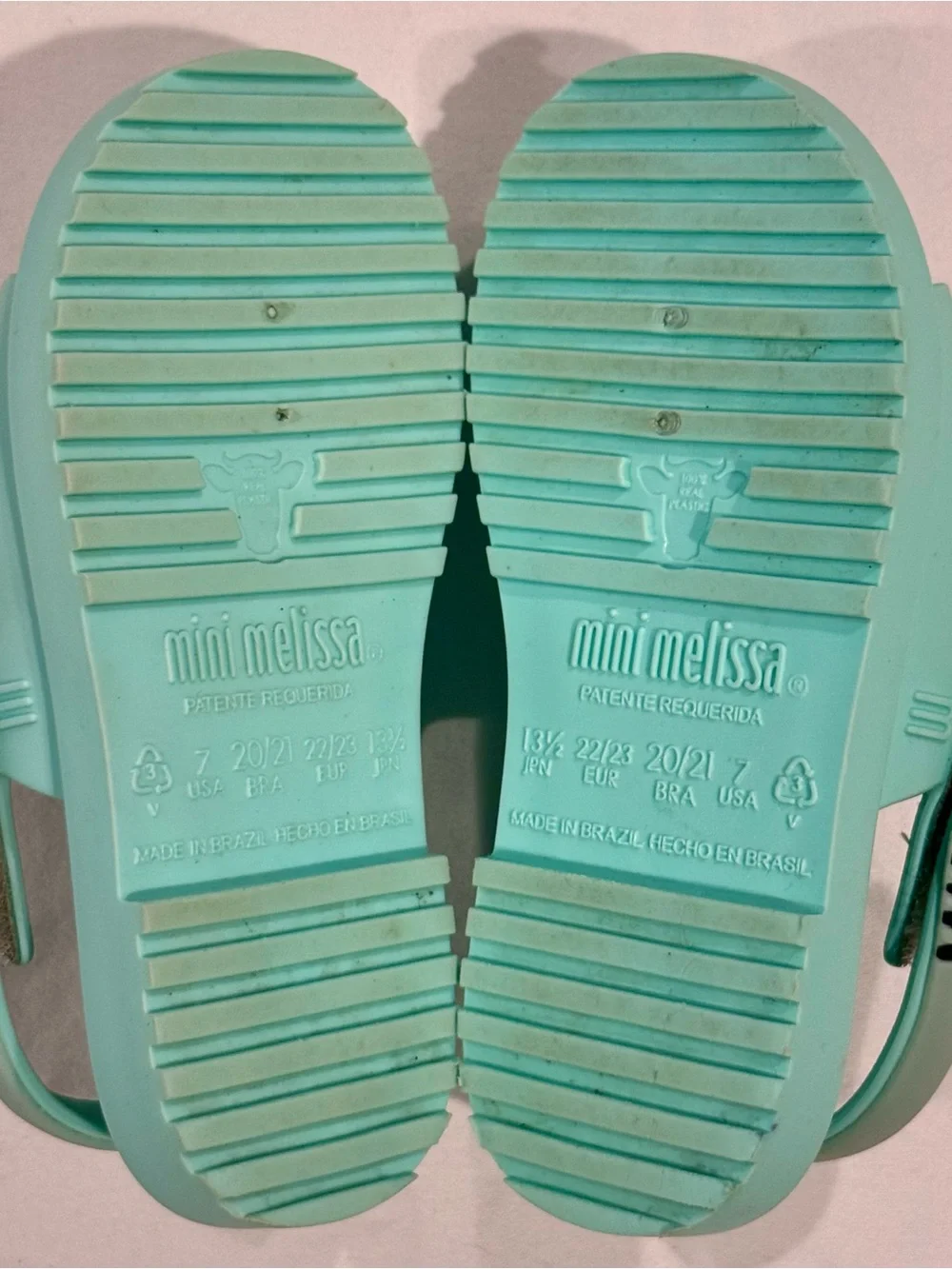 Mini Melissa Mini Mia + Fabula Jelly Sandals Girls 7 Cat Face Jellies Summer